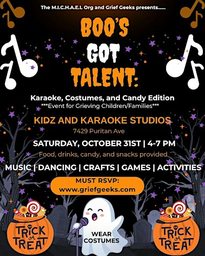 Boo’s Got Talent:  Karaoke, Costumes, and Candy Edition!!
