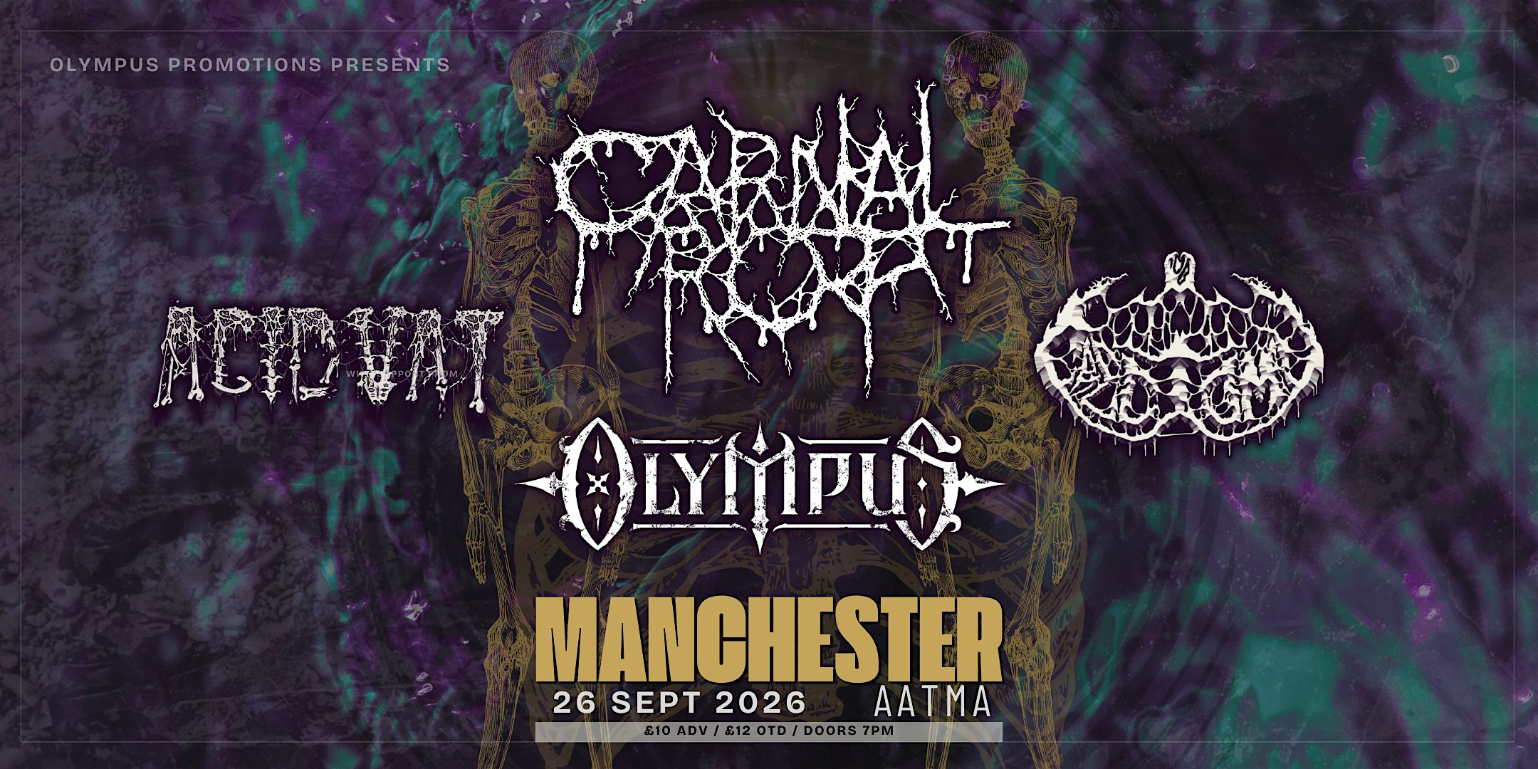 Carnal Rot, Olympus, Acid Vat + Erectomy