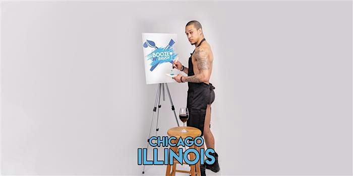 Booze N' Brush Next to Naked Sip n' Paint Chicago, IL - Exotic Male Model