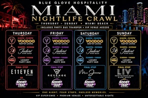 Blue Glove Presents: #1 OFFICIAL MIAMI CLUB CRAWL+PARTY BUS EXPERIENCE 2026