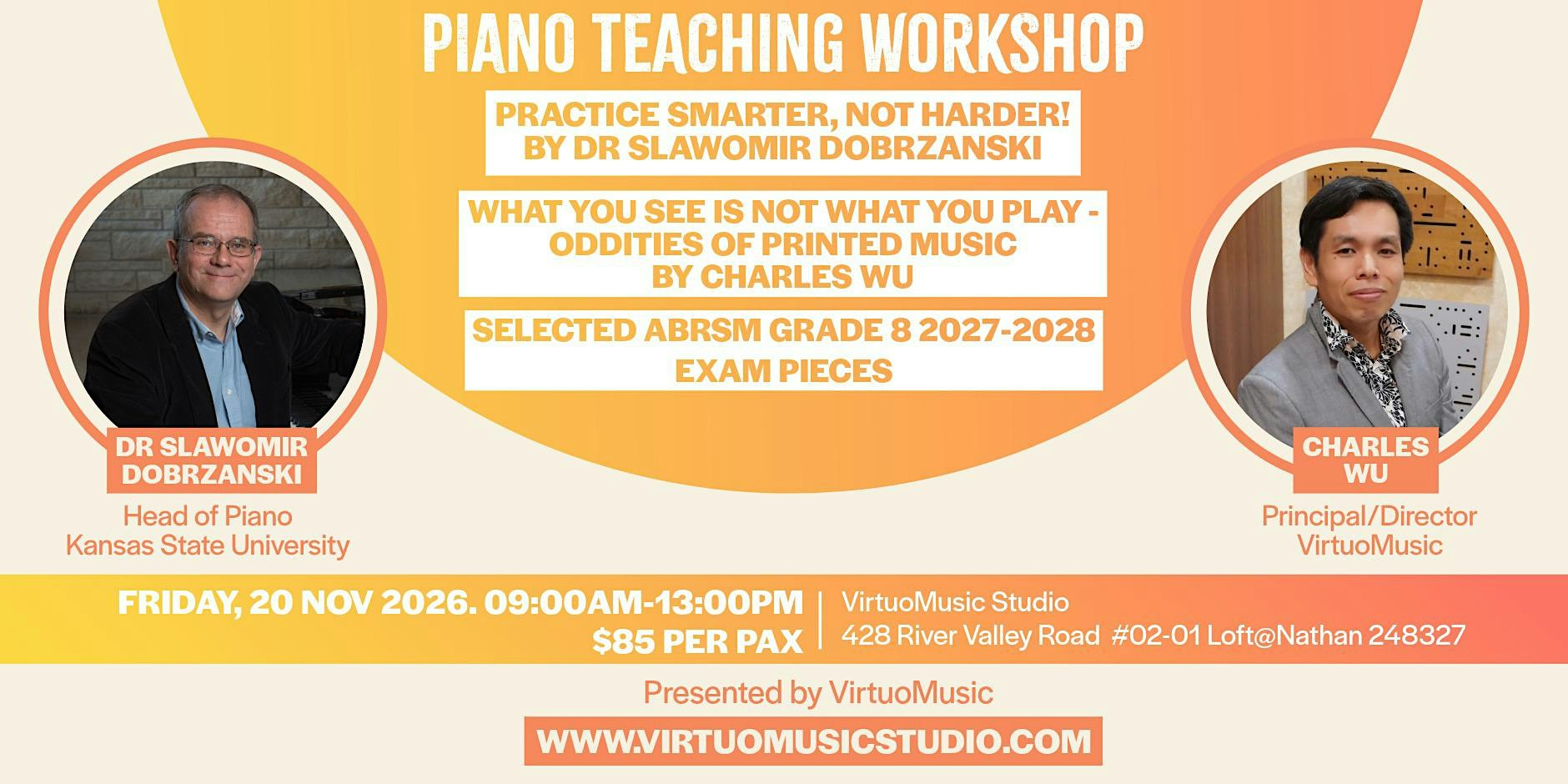 Piano Teaching Workshop by Dr Slawomir Dobrzanski and Charles Wu