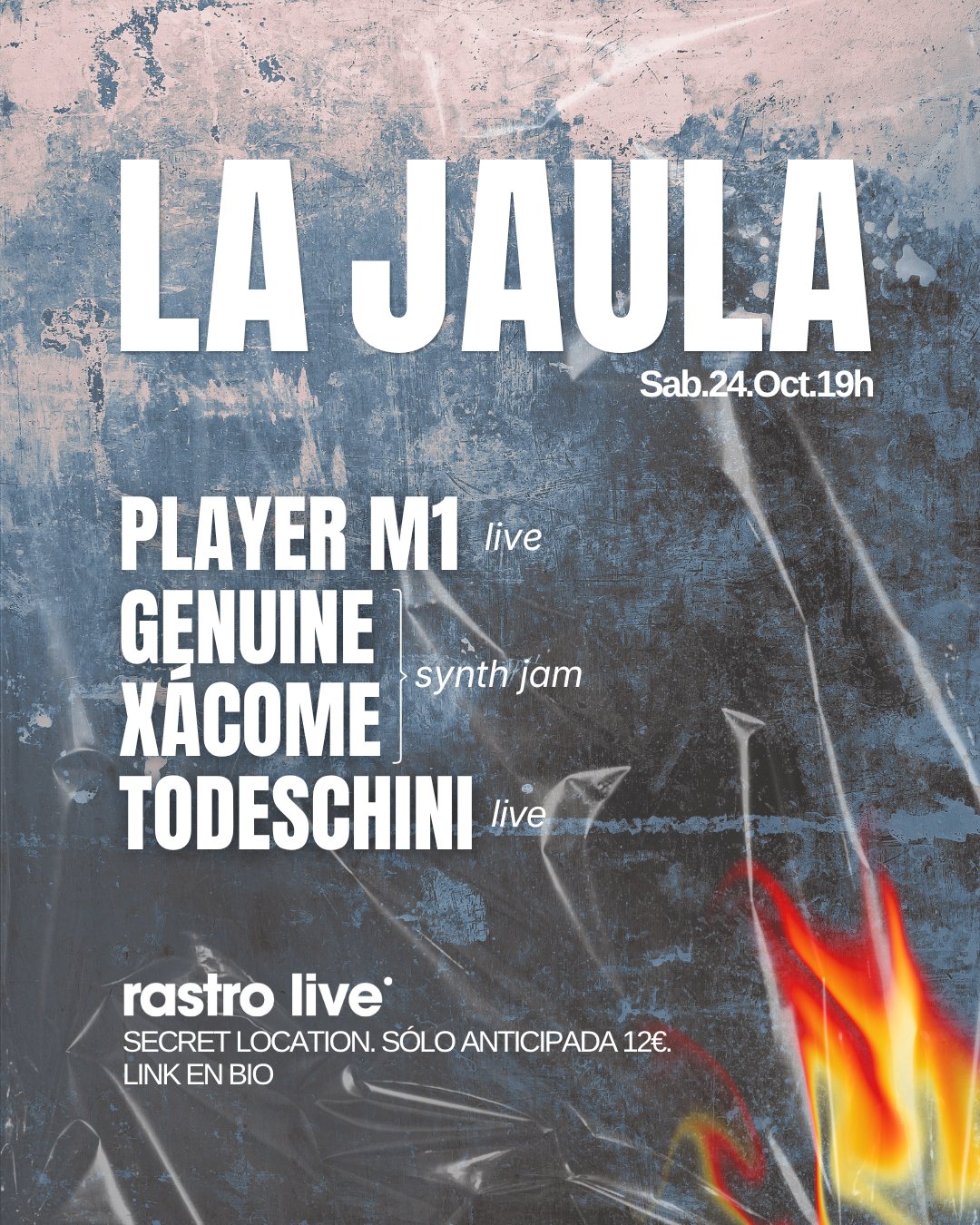 LA JAULA with Player M1 (live), Genuine & Xácome (synth jam), Todeschini (live)