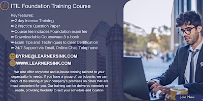 Upcoming ITIL 5 Foundation Course in Fort Wayne, IN – Limited Slots