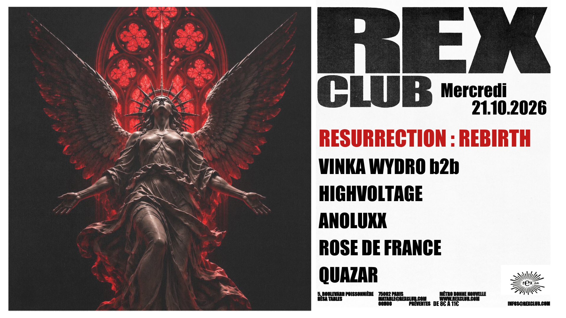 Resurrection Rebirth: Vinka Wydro b2b Highvoltage, Anolux, Rose De France, Quazar