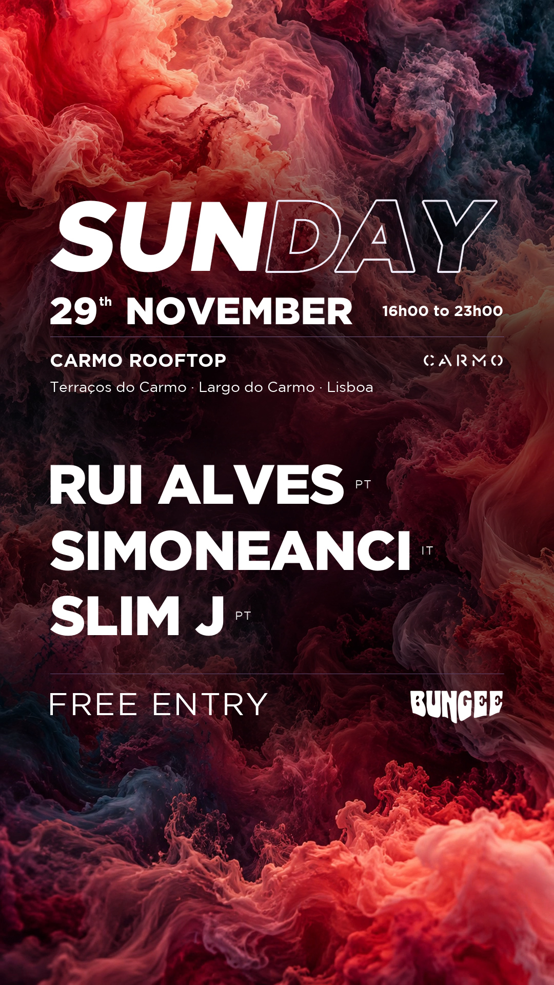 SIMONEANCI ‣ Rui Alves ‣ SLIM J - SUNDAY 29 NOV × CARMO • FREE