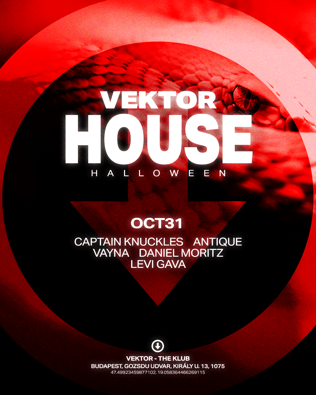 VEKTOR HOUSE HALLOWEEN - Captain Knuckles, Antique, Vayna, Daniel Moritz, Levi Gava
