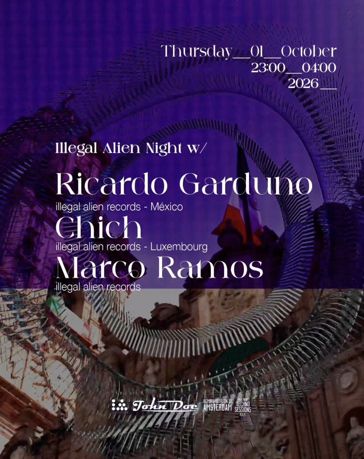 Amsterdam Techno Sessions x Illegal Alien Records Label Night