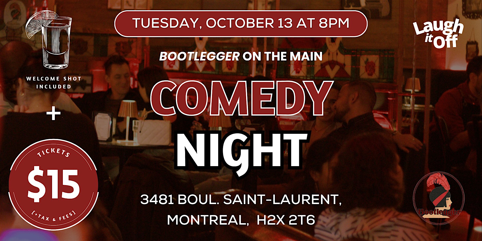 TUESDAY Pro Comedy Show | The Main Comedy Show in Montreal on Oct. 13