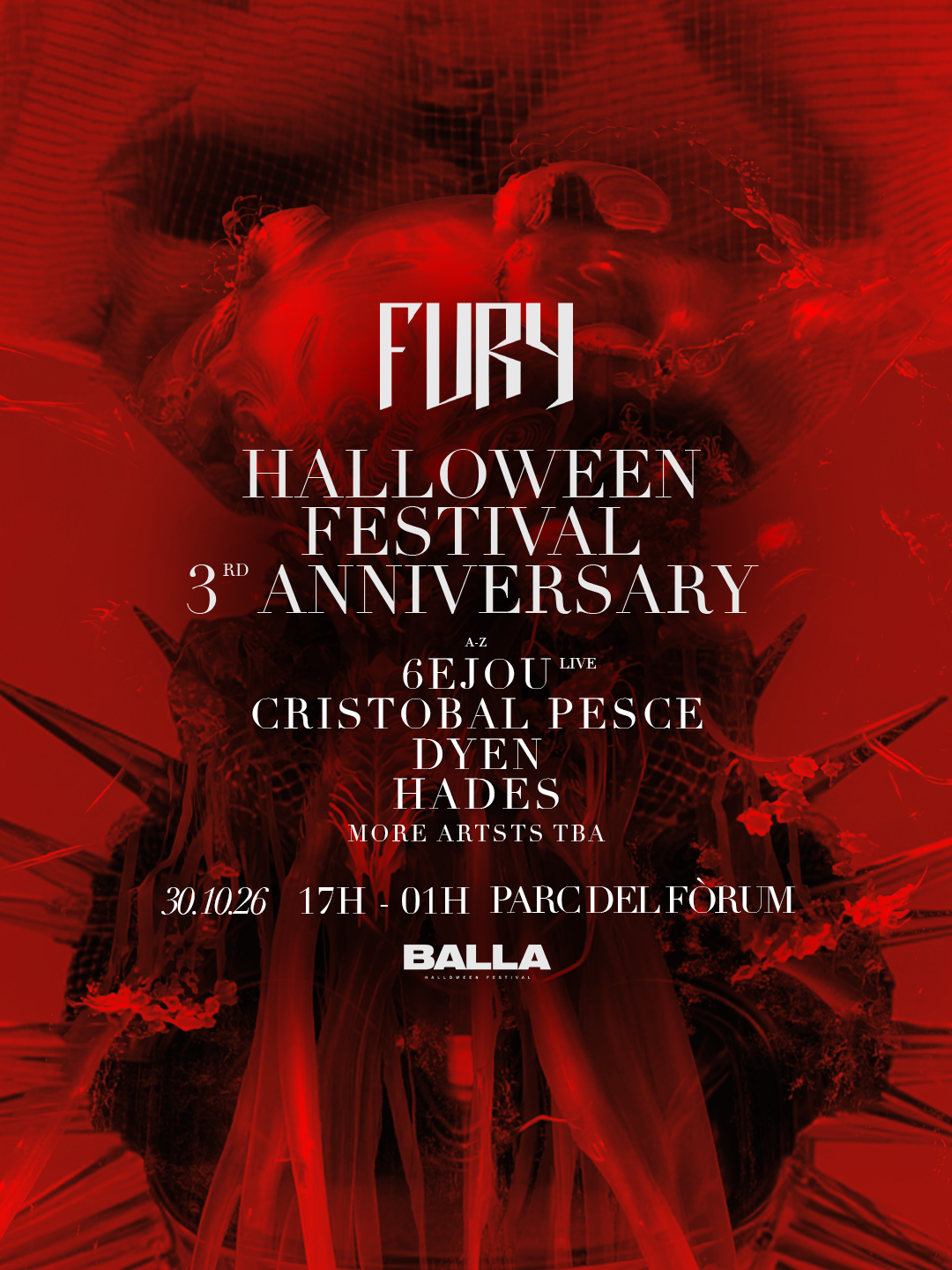 Fury 3rd Anniversary [DAY 1] x Halloween [Balla Barcelona Festival]