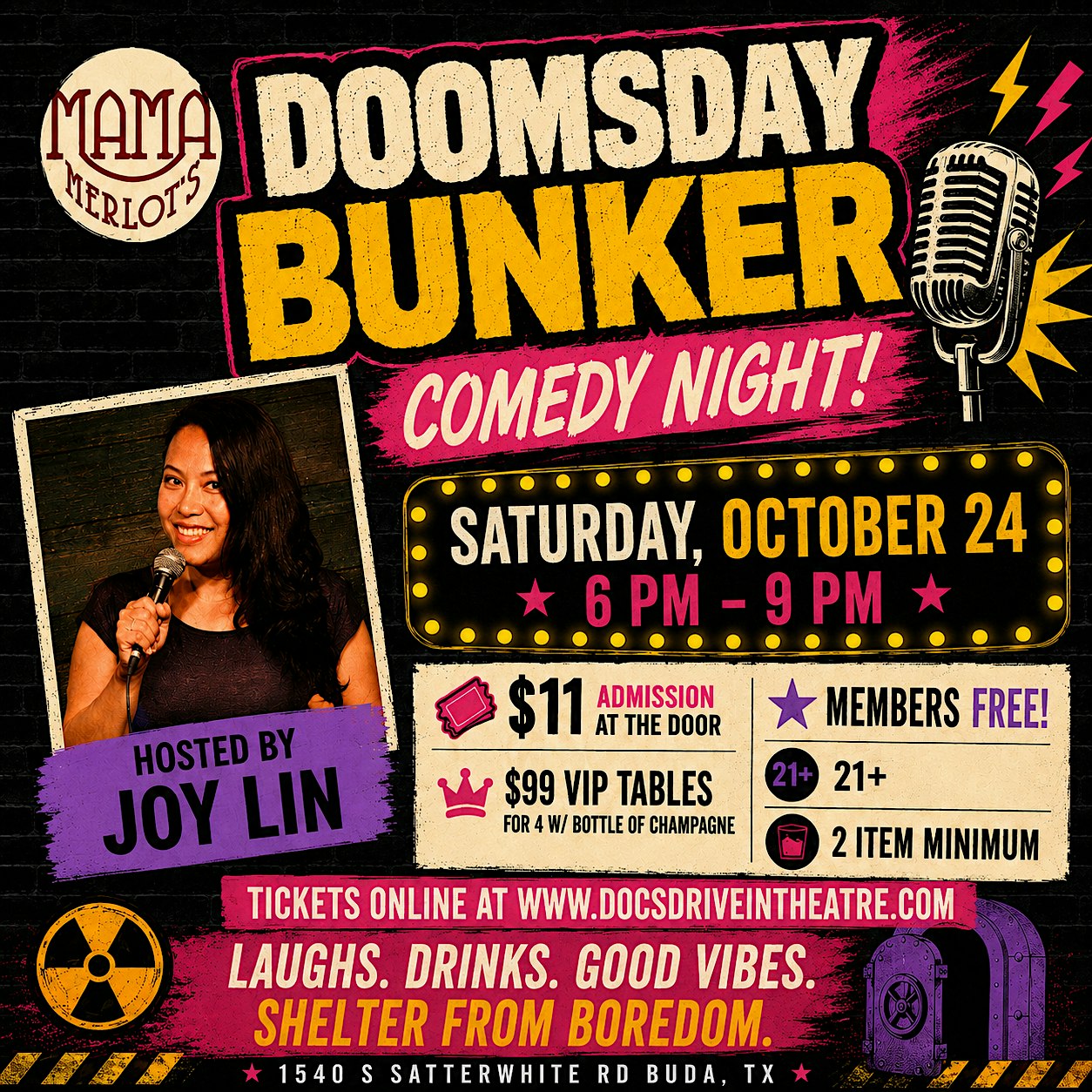 Doomsday Bunker Comedy at the Speakeasy