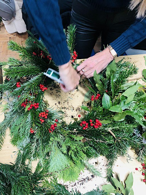 Christmas Wreath Workshop in Bristol