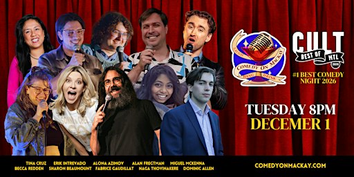 Tuesday Night Stand-Up Comedy Montreal | Comedy on Mackay | #1 Rated Show