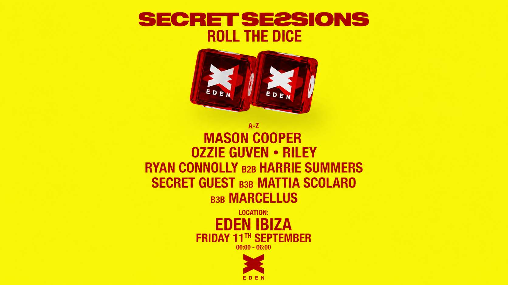 Secret Sessions - Ibiza - ROLL THE DICE - San An sessions
