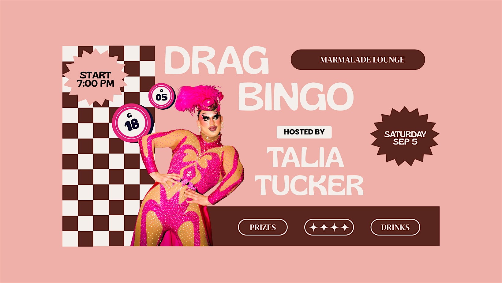 Drag Bingo with Talia Tucker