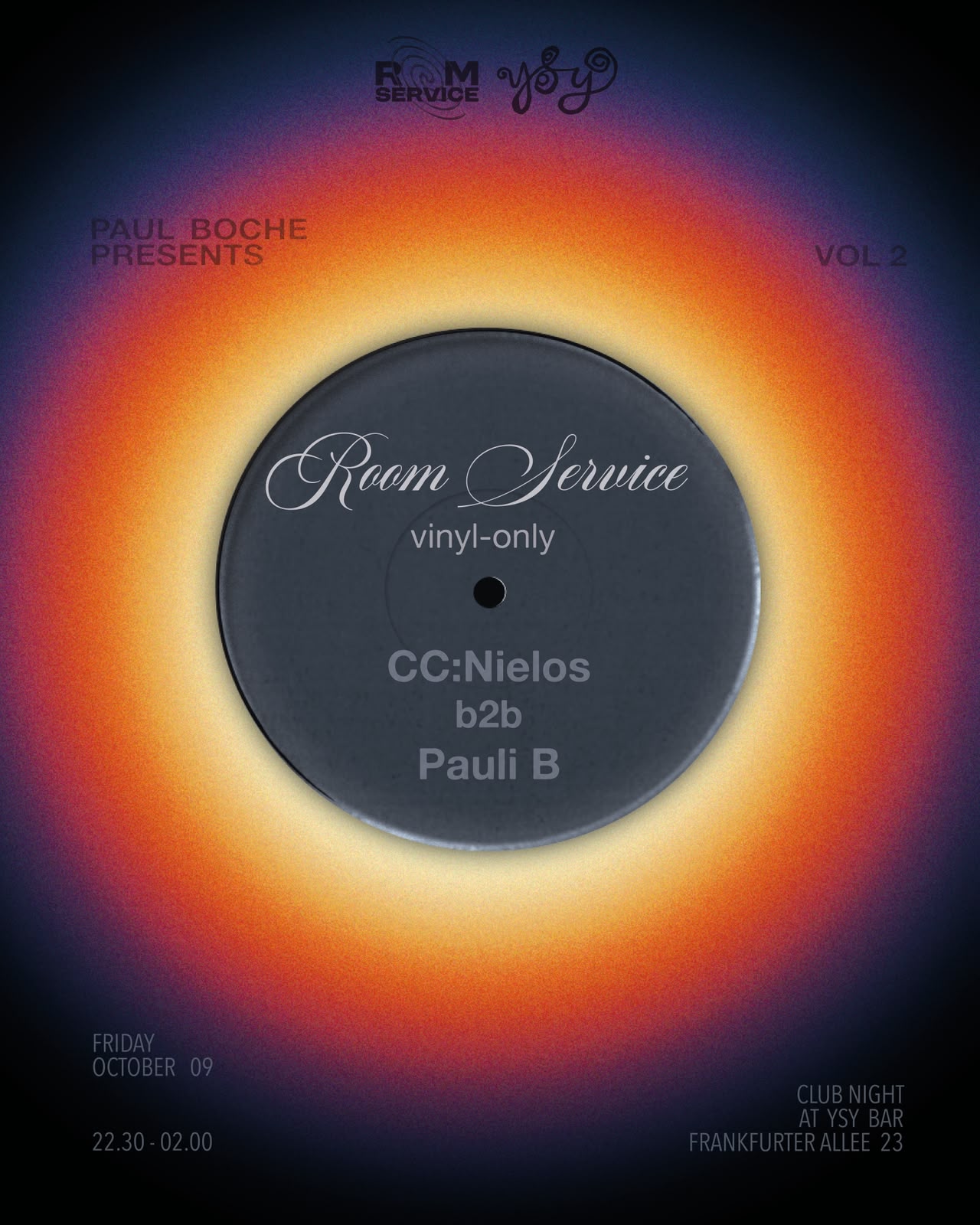 room service: Vinyl-Only Night