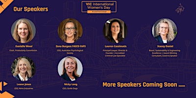 VIC  International Women's Day 2027  - Leaders' Breakfast