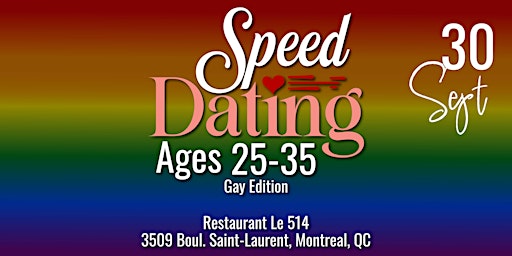 Speed Dating | Ages 25-35 | Gay Edition