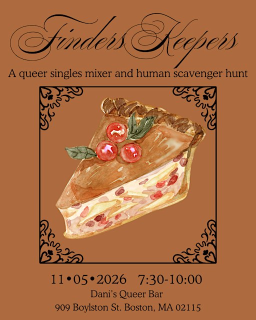 Finders Keepers Human Scavenger Hunt and Pie Eating Contest