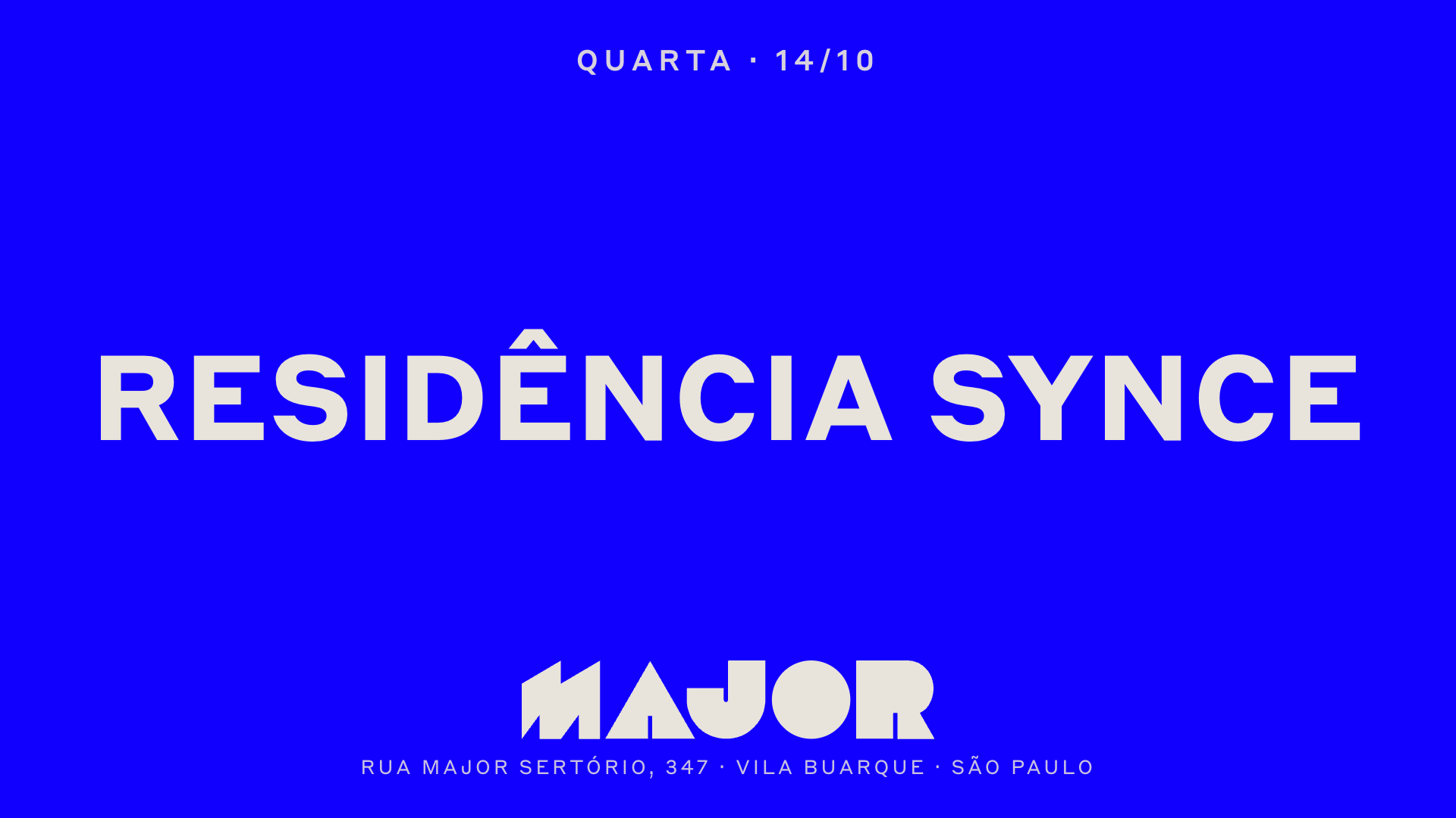 Major recebe RESIDÊNCIA SYNCE