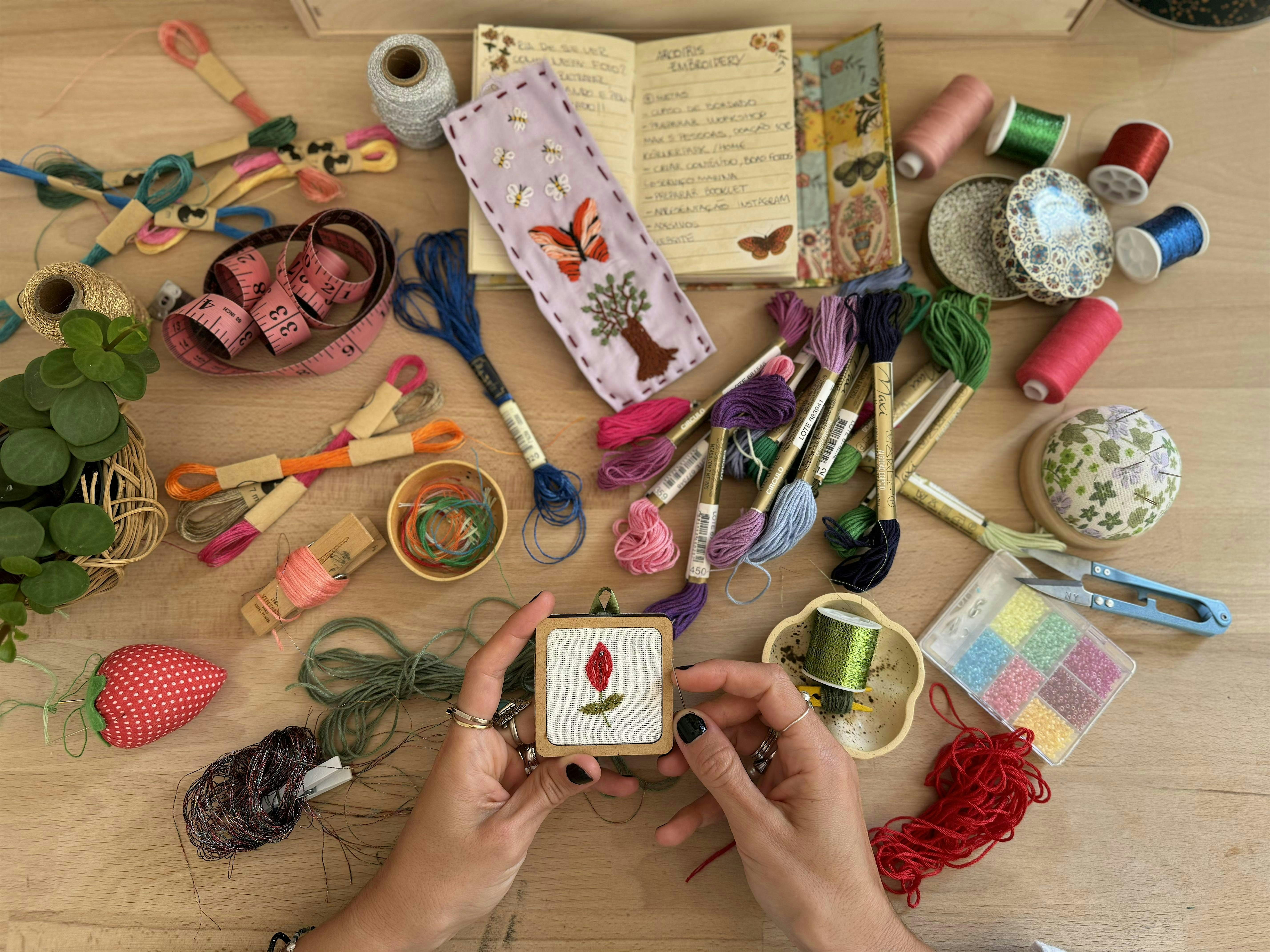 Vulva Flower Embroidery Workshop