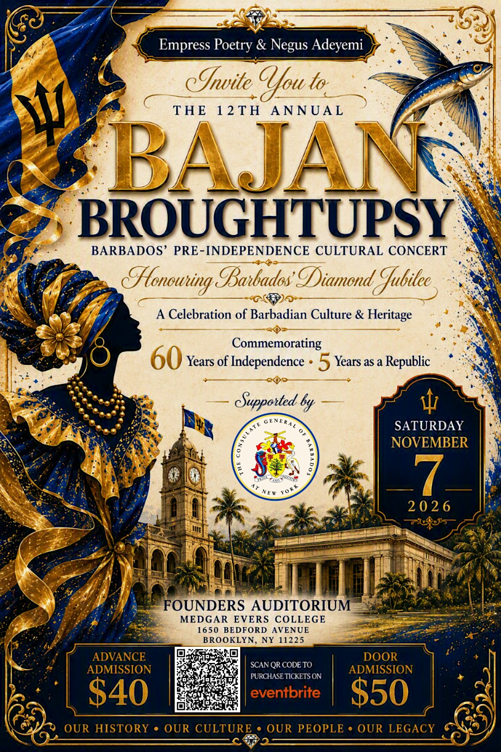 The 12th Annual Bajan Broughtupsy  (The Barbados Pre-Independence Cultural
