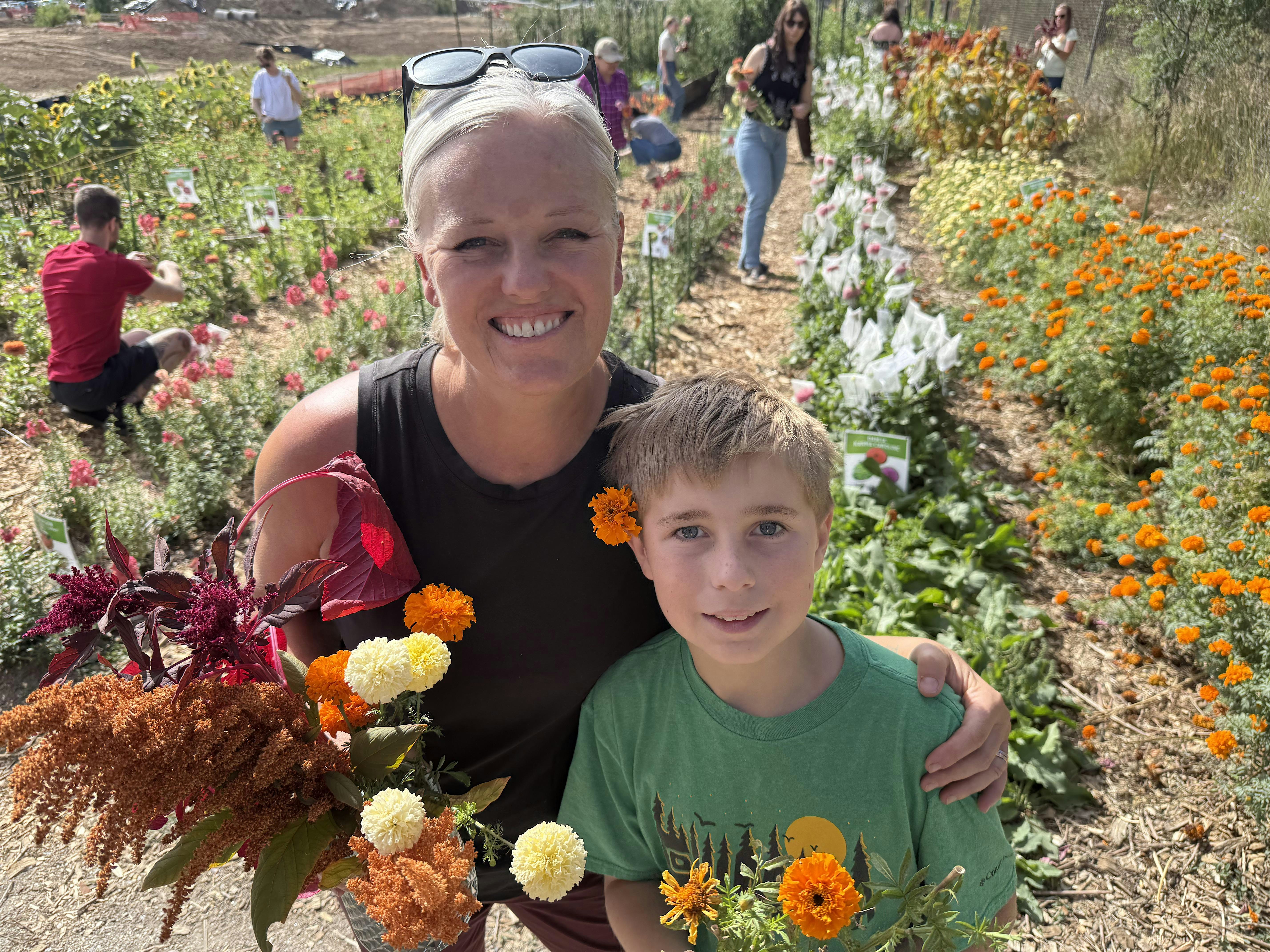 You-Pick Flowers at the Village Farm at Stanley Marketplace