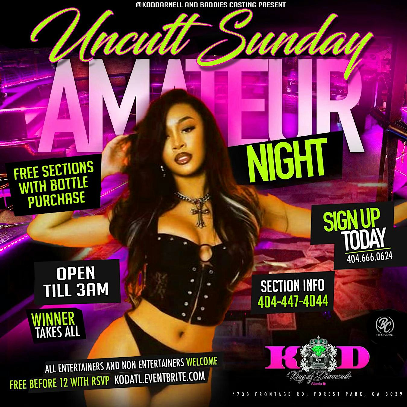 UNCUTT SUNDAY -  EVERY SUNDAY NIGHT