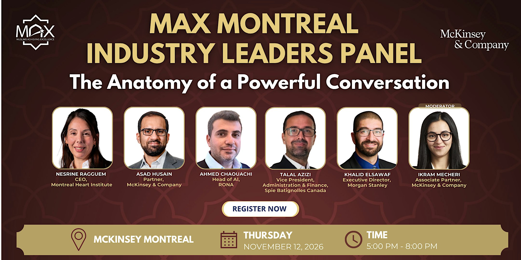 MAX Montreal and McKinsey & Company Industry Leaders Panel
