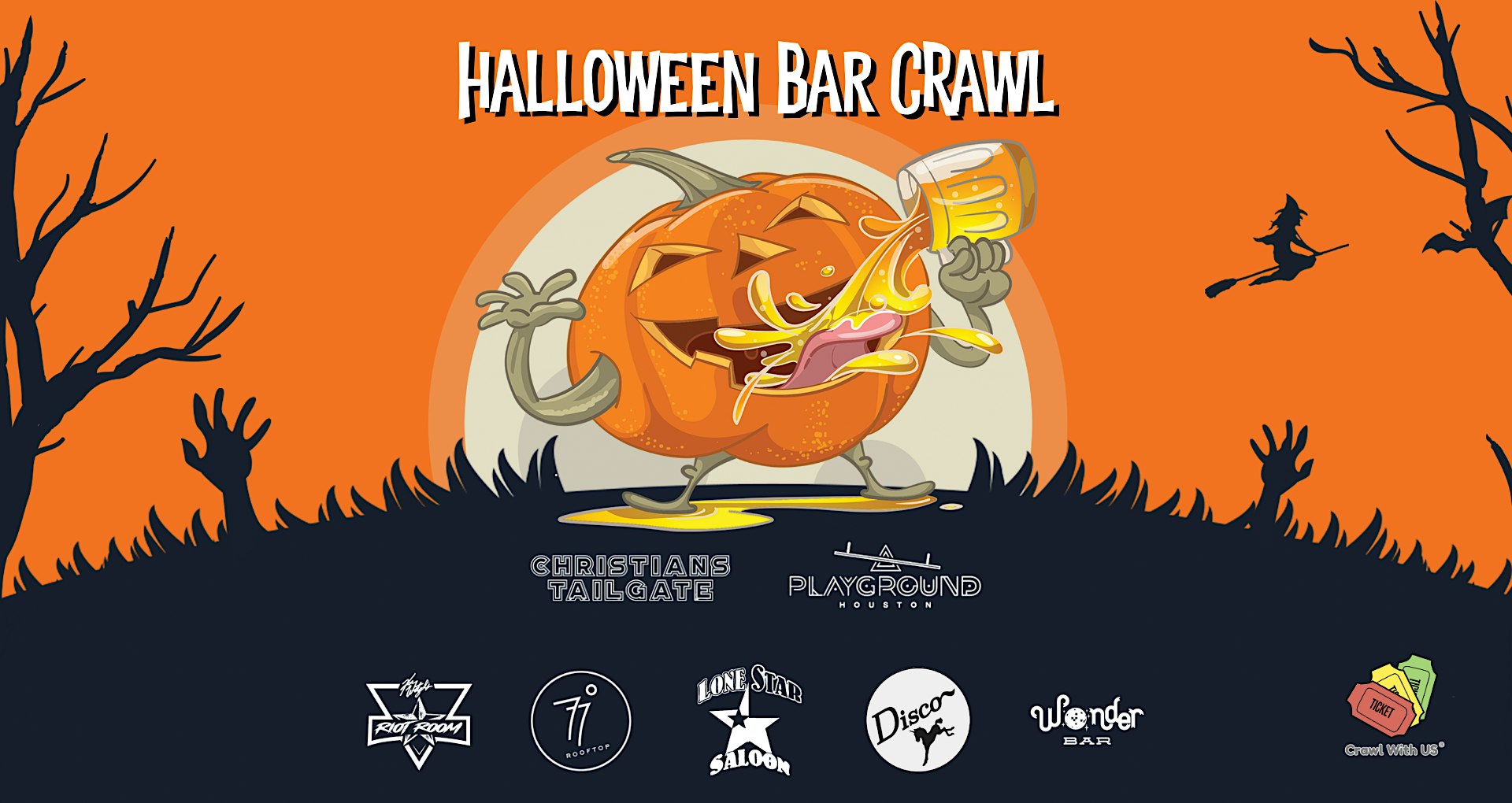 Houston Halloween Bar Crawl 2026