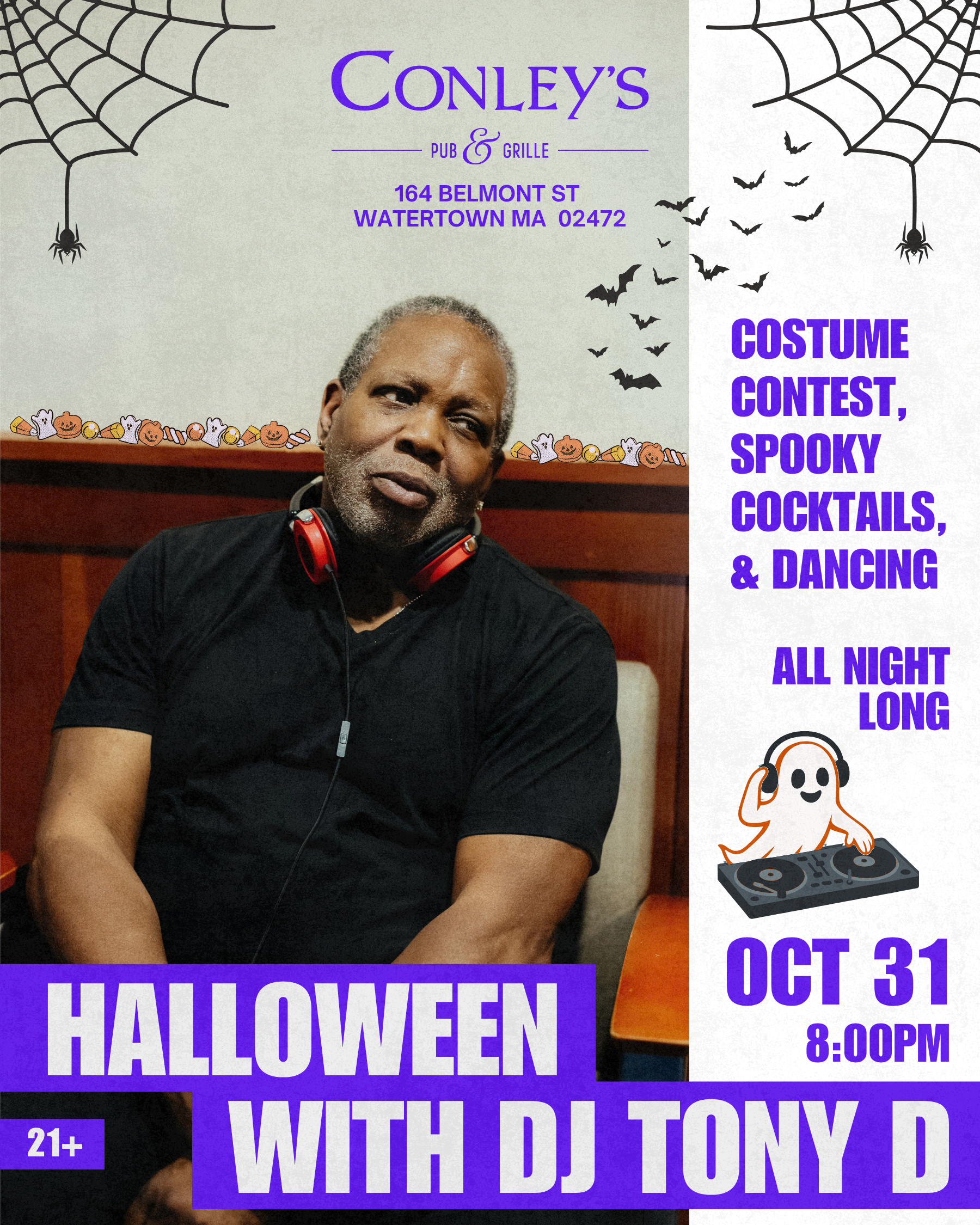 Halloween with DJ Tony D at Conley’s