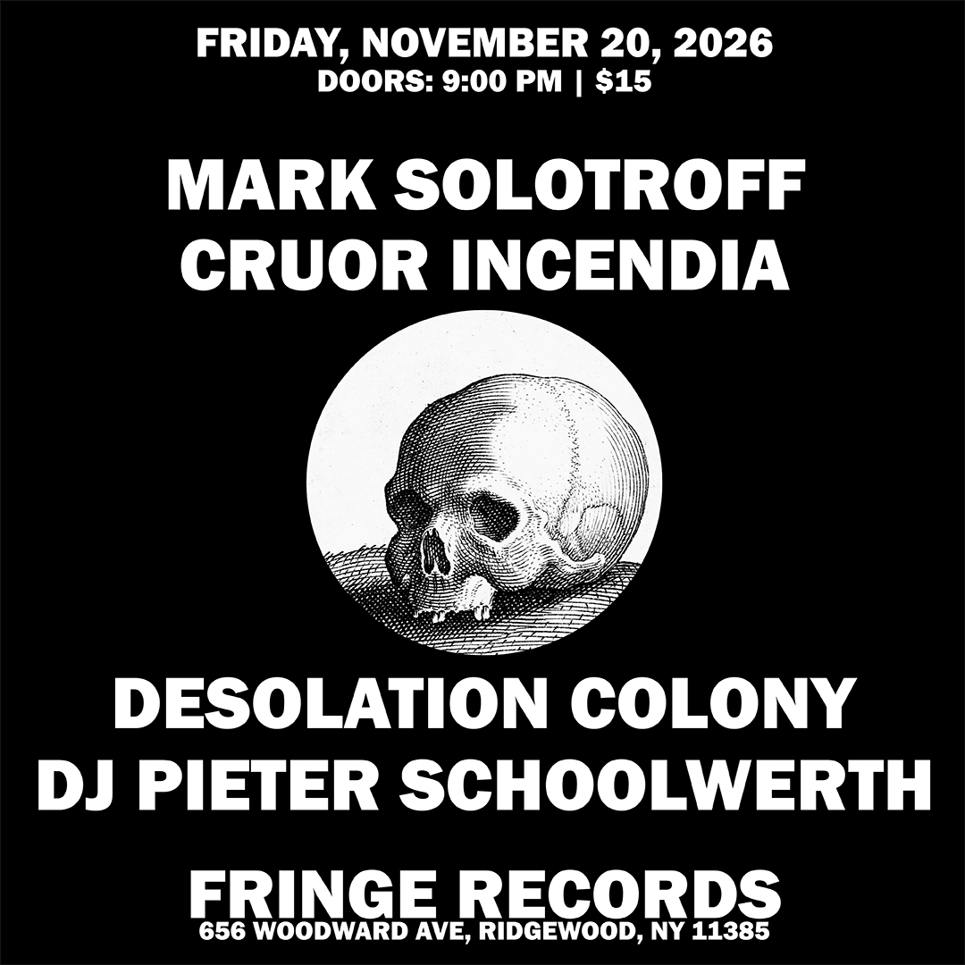 Mark Solotroff NY Album Release Show