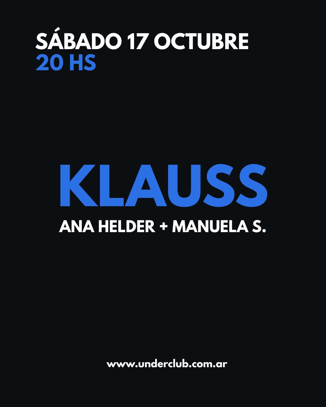 Klauss INVITA - Ana Helder - MANUELA S