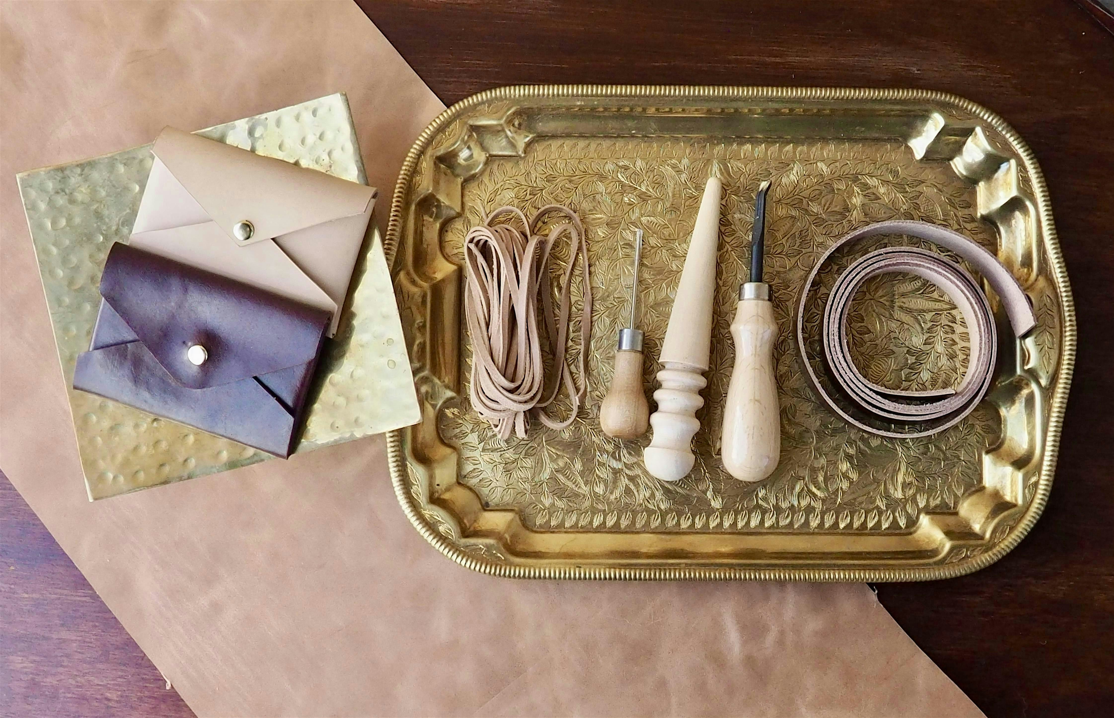 DIY Leather Cardholder Workshop | Beginner Friendly Crafting Class