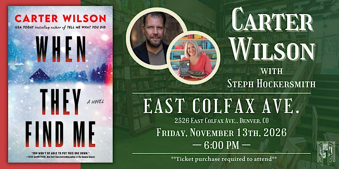 Carter Wilson with Steph Hockersmith Live at Tattered Cover Colfax