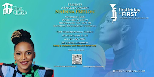 First Friday at First "LIVE"- NOVEMBER 2026- Nnenna Freelon