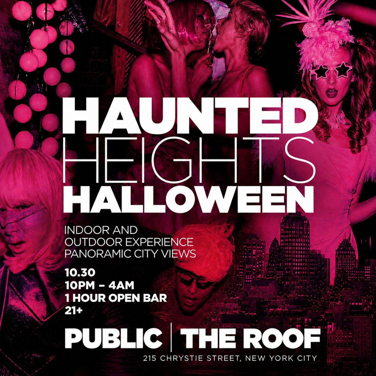 Haunted Heights Halloween: THE ROOF at PUBLIC Hotel 10/30