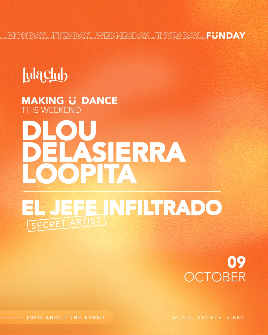 FÜNDAY OPENING: DAYTIME CLUBBING at LULA