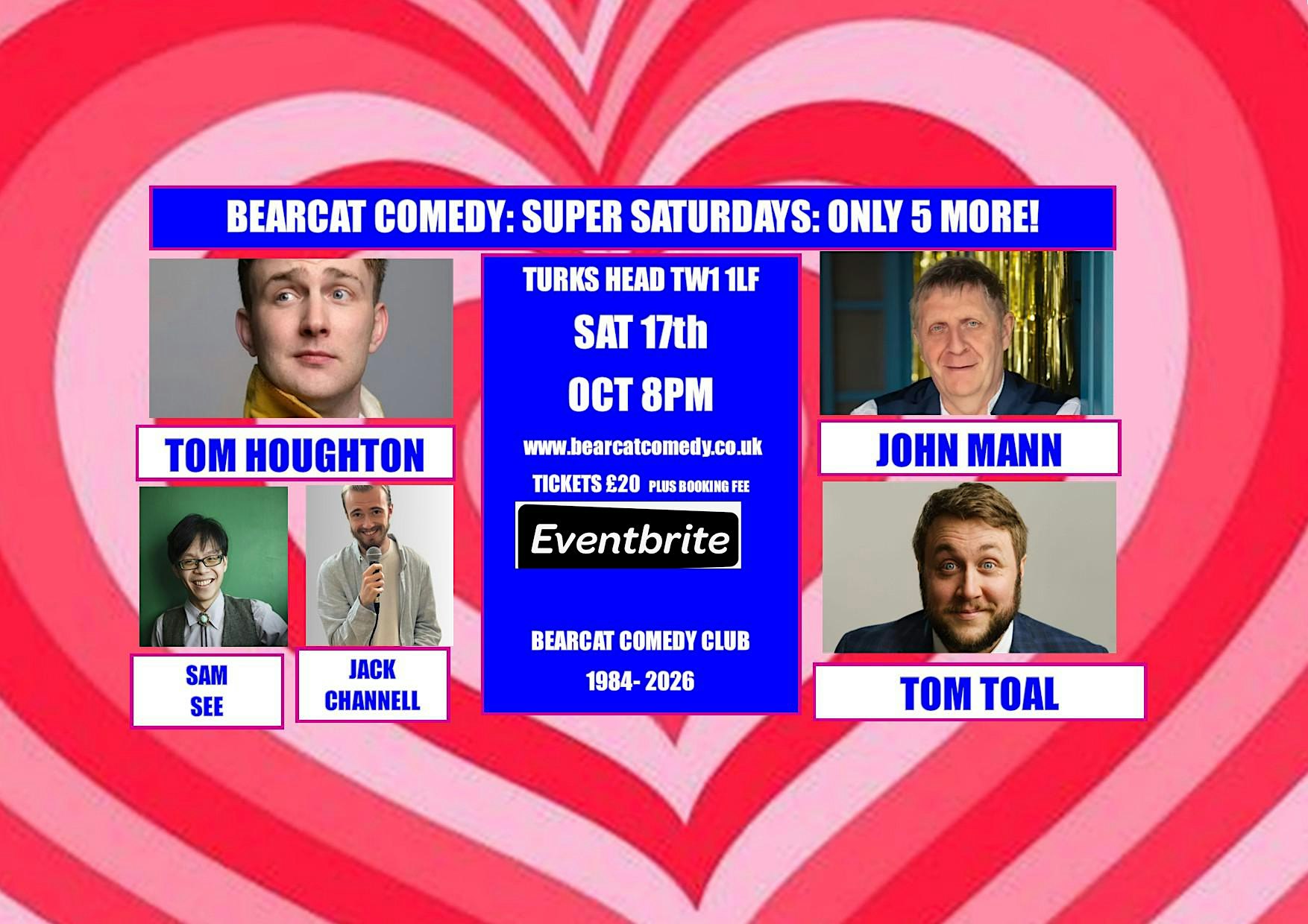 Bearcat Comedy Sat 17th October