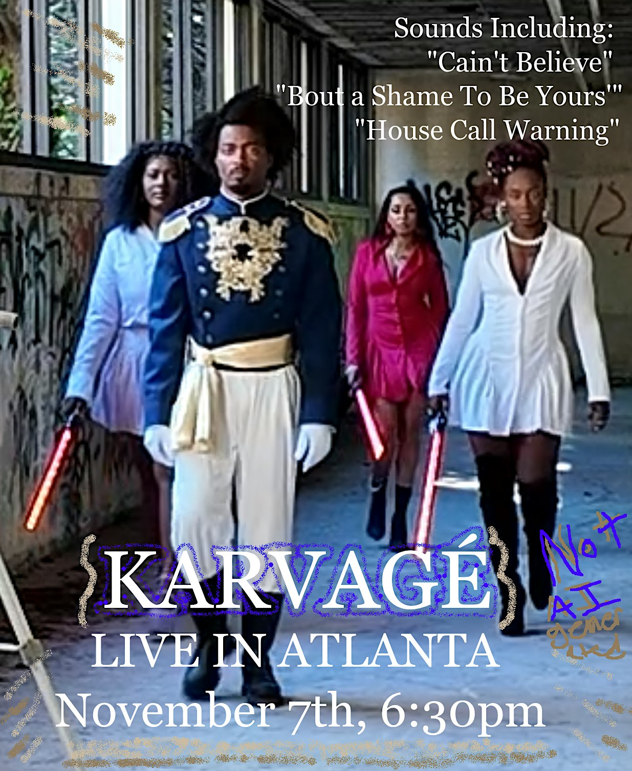 Karvagé & the Underdogs: Live Music & Models