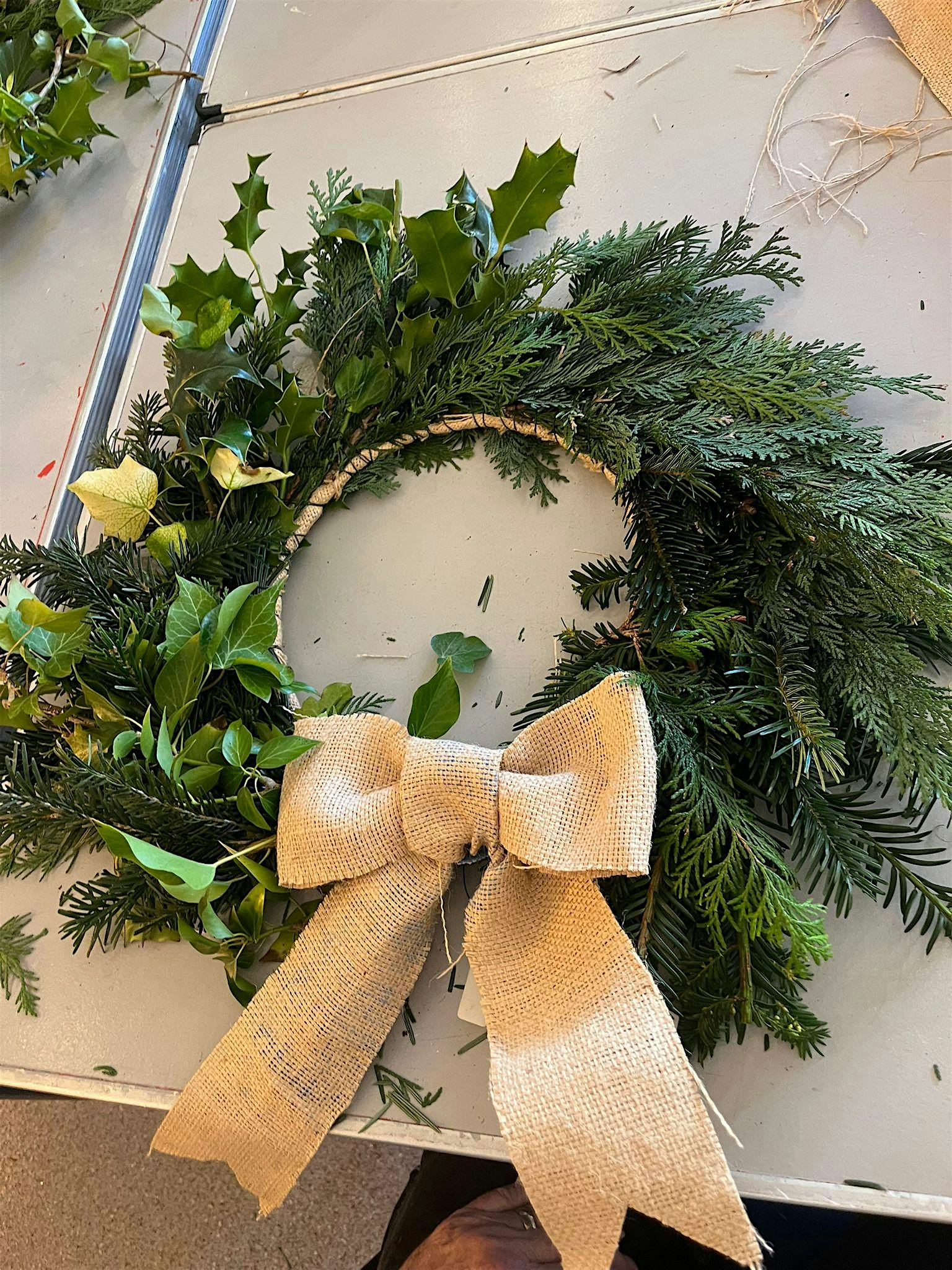 Traditional Christmas Wreath Workshop (Bring Your Own Bottle)