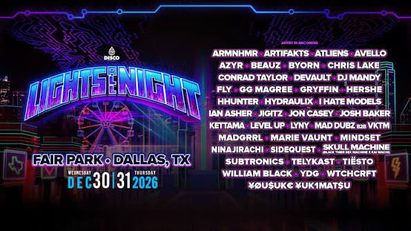 Lights All Night 2026 - Promo Code 'RAVEFAM'