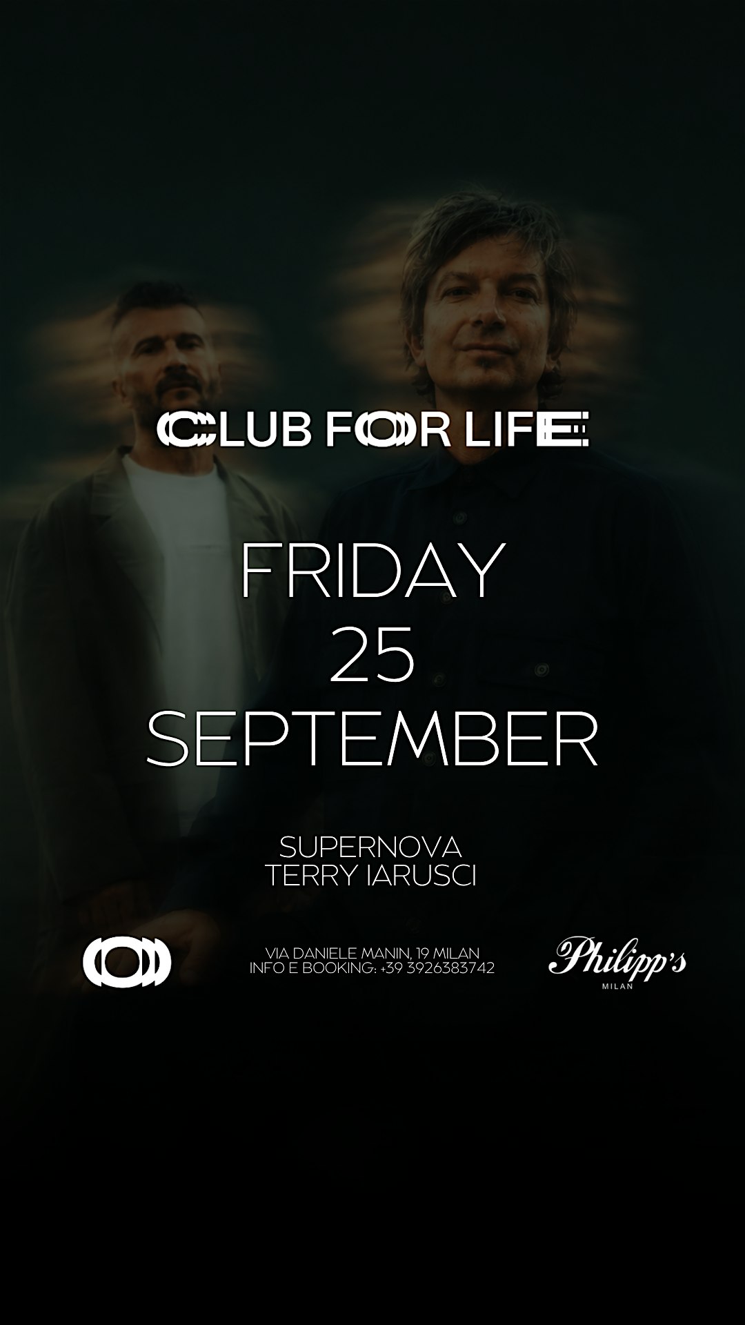 - FRIDAY 25 SEPTEMBER - SUPERNOVA & TERRY IARUSCI