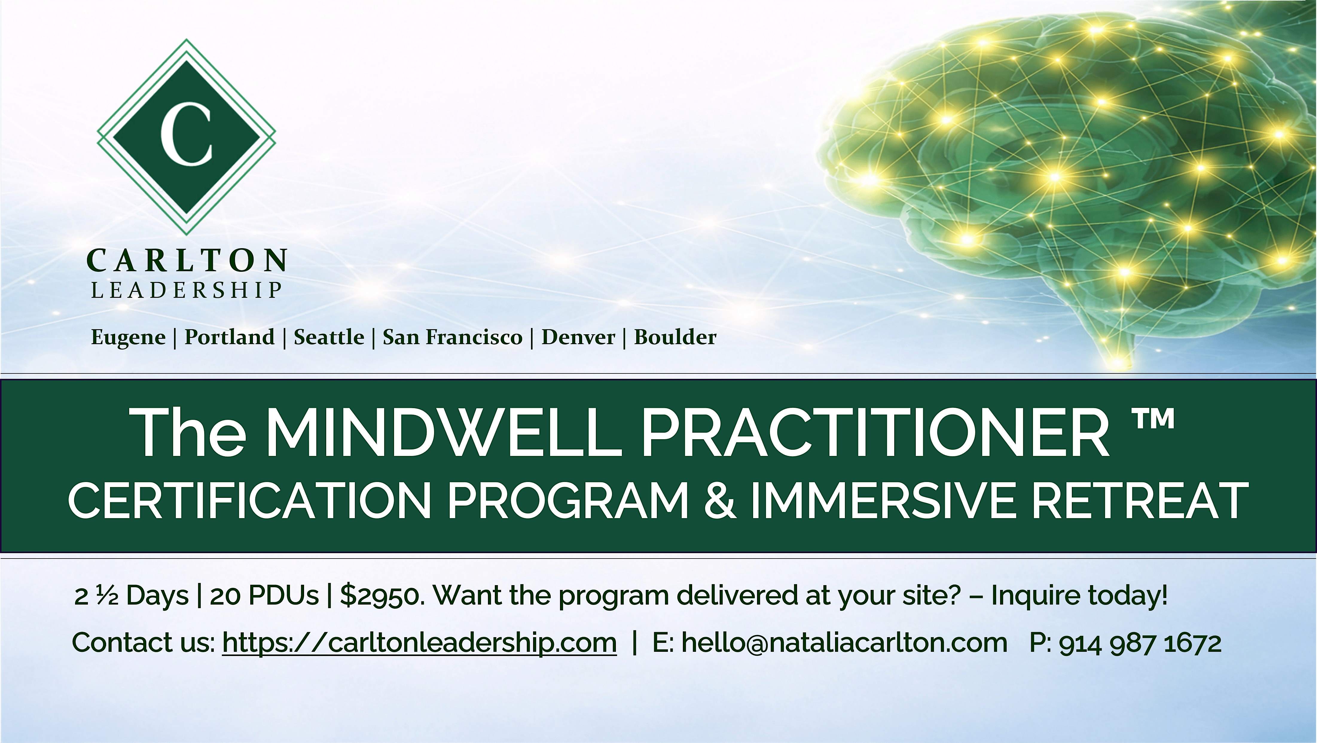 MindWell™ Practitioner Certification Program   | November 3 - 5, 2026