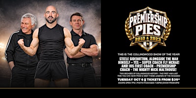 Premiership Pies Sidebottom, Malthouse & McRae at Shoppingtown Hotel!