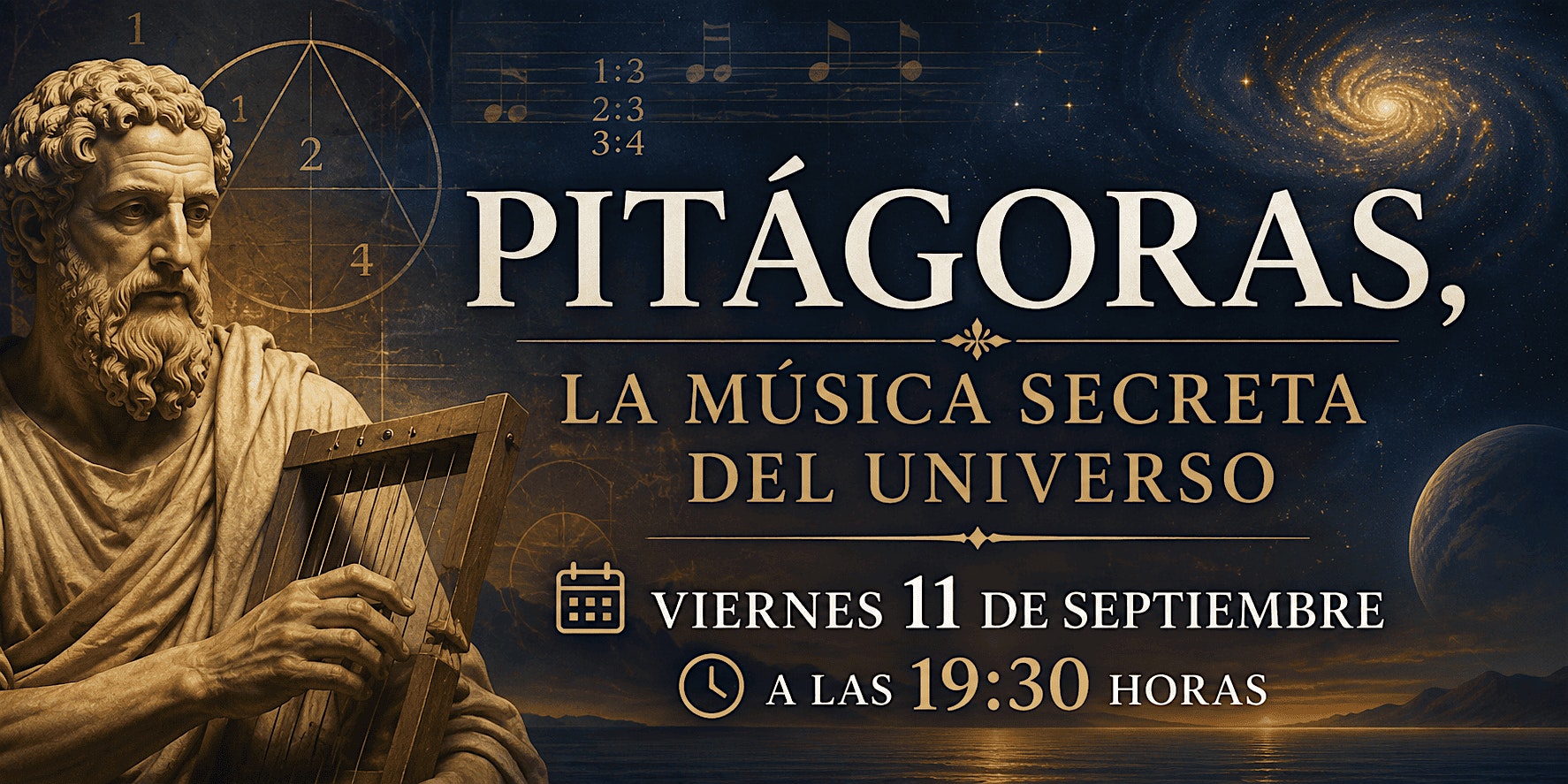 Charla-coloquio: PITÁGORAS, LA MÚSICA SECRETA DEL UNIVERSO