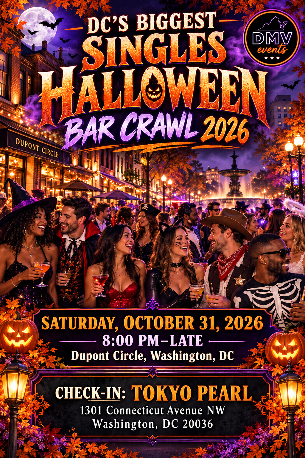 🎃 DC’S BIGGEST SINGLES HALLOWEEN BAR CRAWL 2026 👻