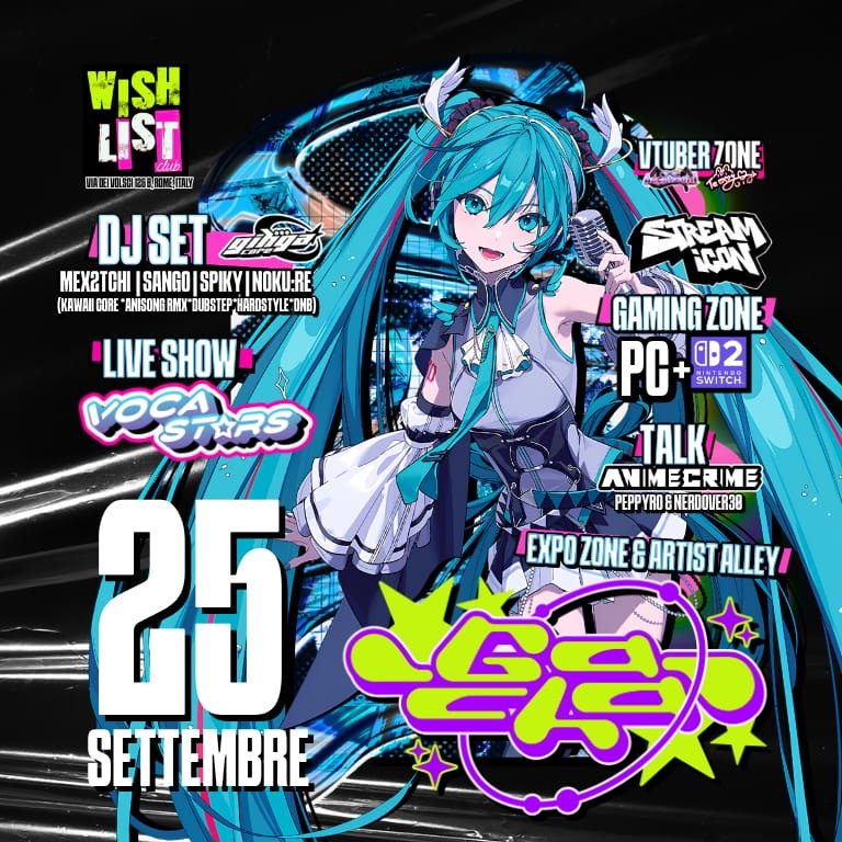 GACHA NIGHT  - JAPAN FUTURIST MUSIC PARTY a Roma!