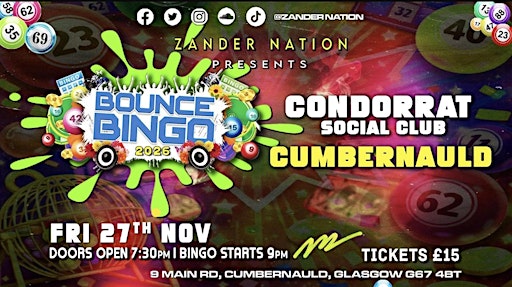 Zandernation at Condorrat Social Club