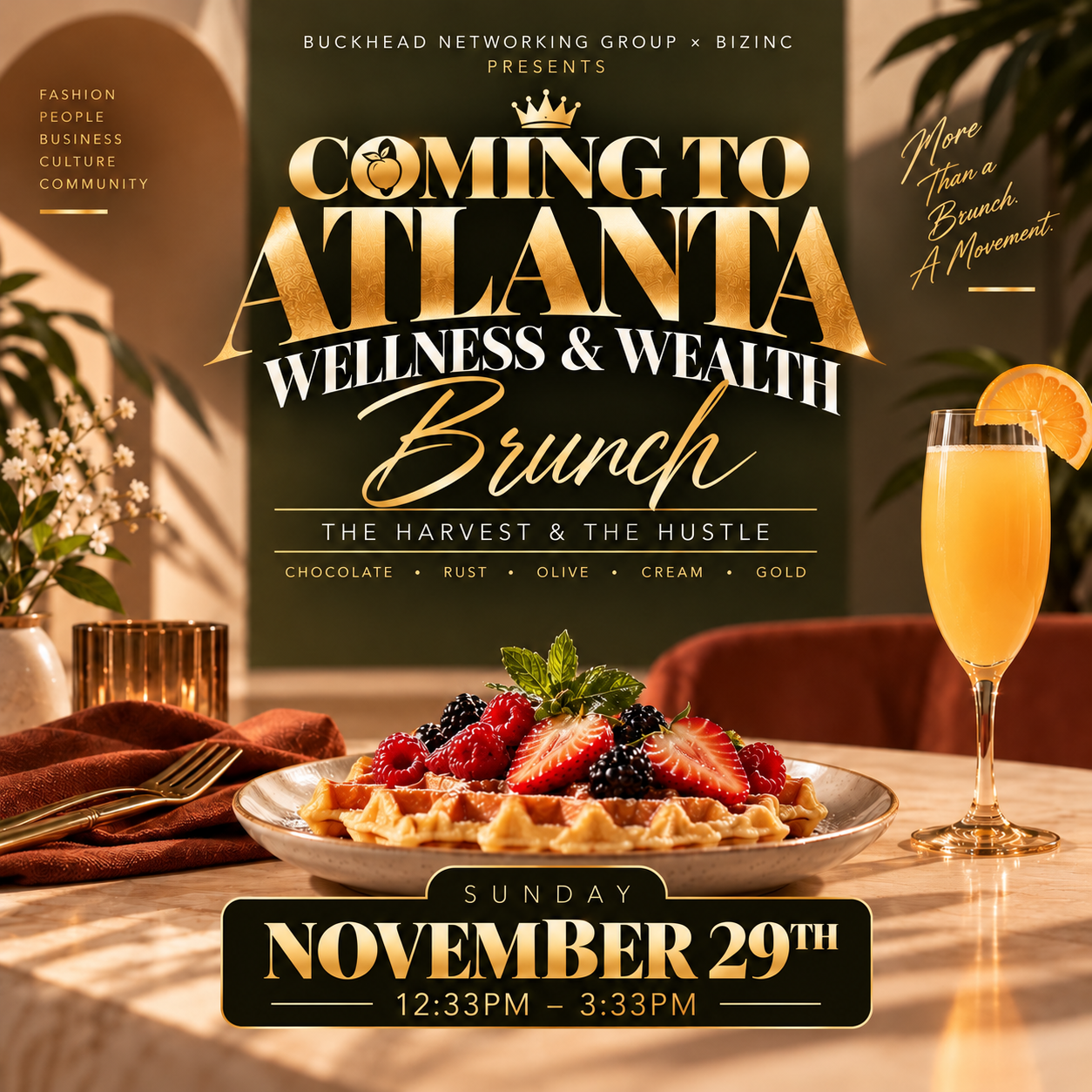 Coming to Atlanta: Wellness & Wealth Brunch
