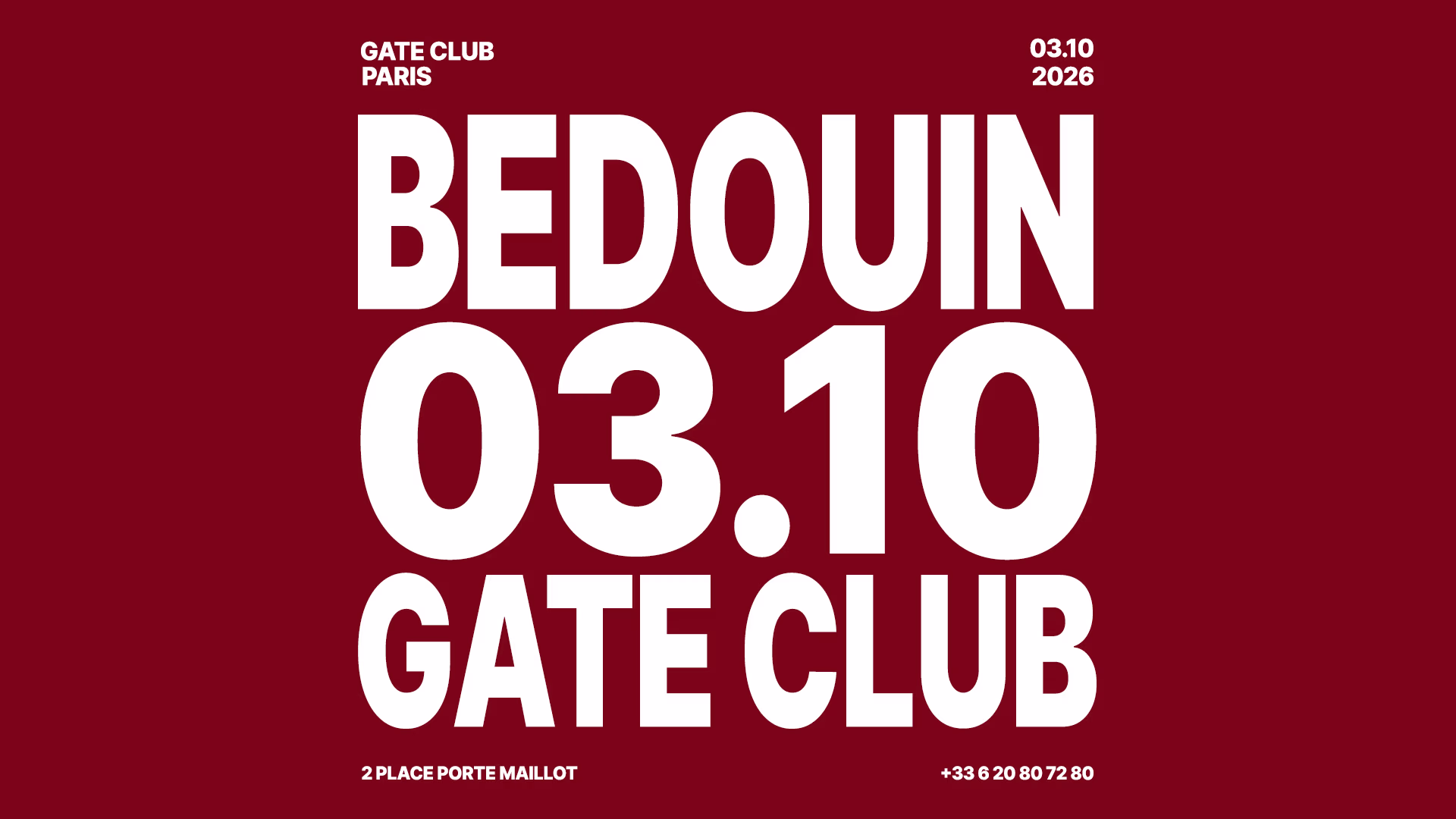 Bedouin At Gate Club Paris - Fashion Week Party